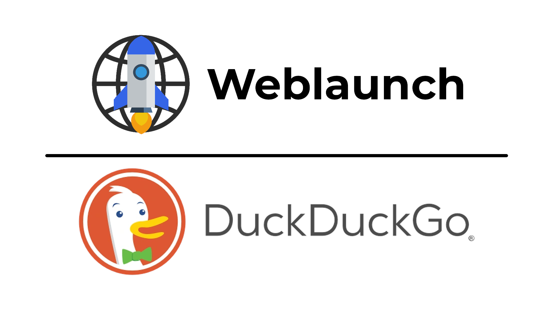 Weblaunch switches to DuckDuckGo